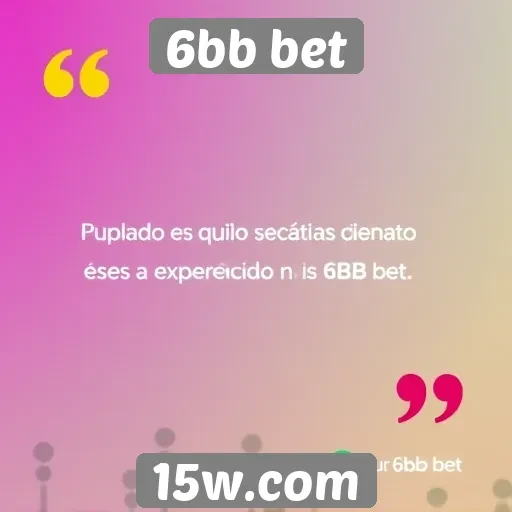 Opiniões de usuários sobre a experiência no 6bb bet